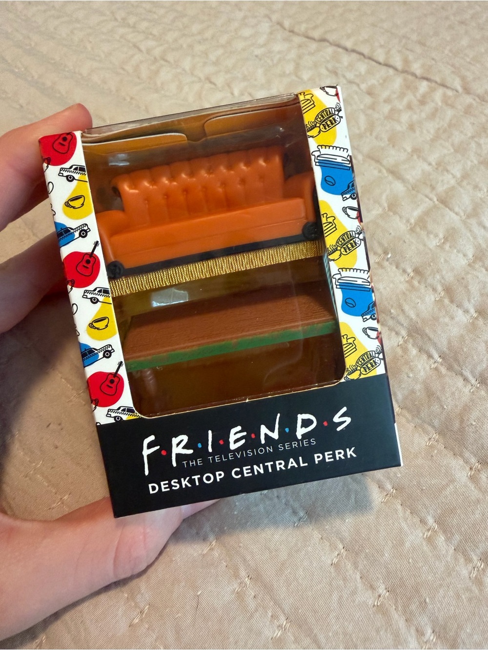 Friends Desktop Central Perk Miniature Sofa - Orange